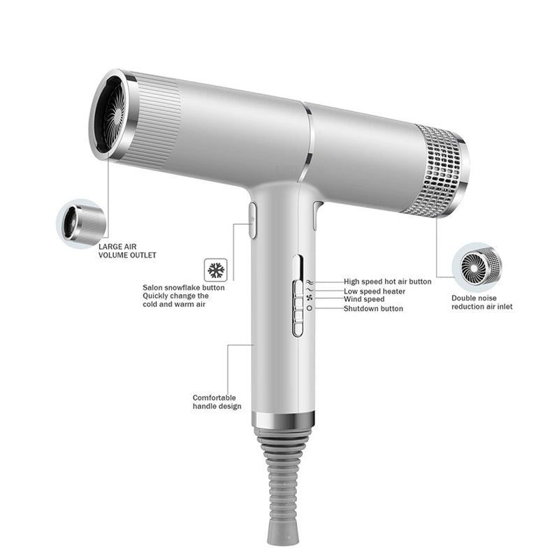 Professional High Power New Concept Below Dryer Blue Light Fast Drying Hair Tools Ionic Hair Dryer eprolo