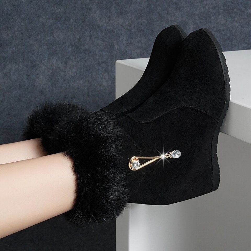 Height Increasing Insole Snow Boots For Women CJDropShiping