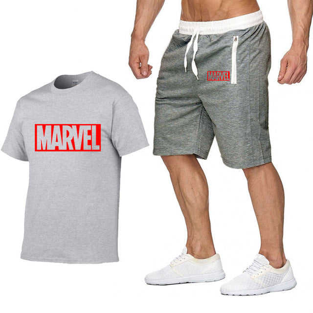 Cotton T Shirts+Shorts Men Sets Brand Clothing Two Pieces Tracksuit eprolo
