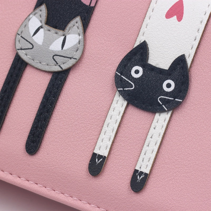 Envelope Women Wallet Cat Cartoon Wallet Long Creative Female Card Holder PU Wallet Coin Purses Girls eprolo