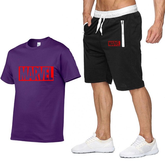 Cotton T Shirts+Shorts Men Sets Brand Clothing Two Pieces Tracksuit eprolo