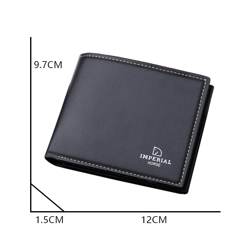 Men's Wallet Short College Student Wallet With Zipper Wallet Simple Niche Soft Leather Wallet eprolo