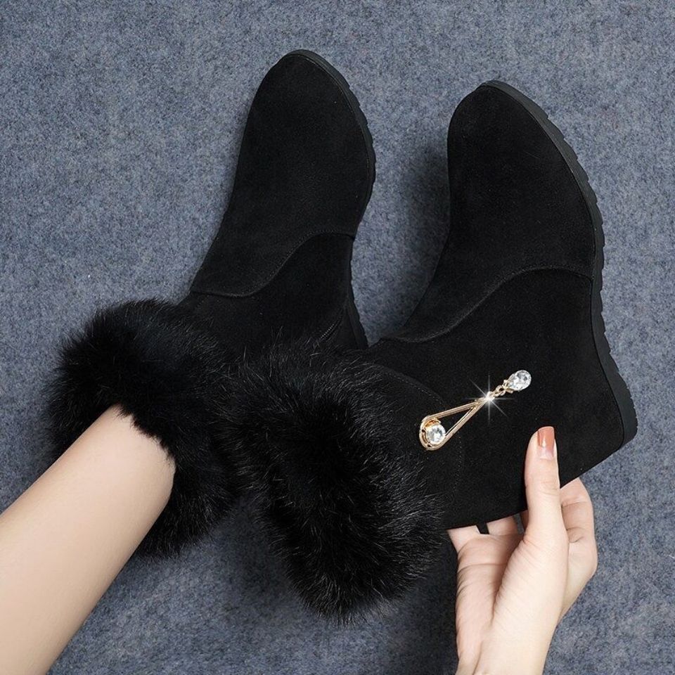 Height Increasing Insole Snow Boots For Women CJDropShiping
