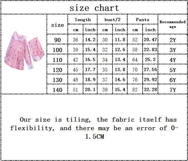 Kids Girls Summer Pajamas Children Sleepwear Baby Pajamas Sets Girls Flower Lace Cotton Nightwear Clothes Kids Clothing 2-7Y eprolo