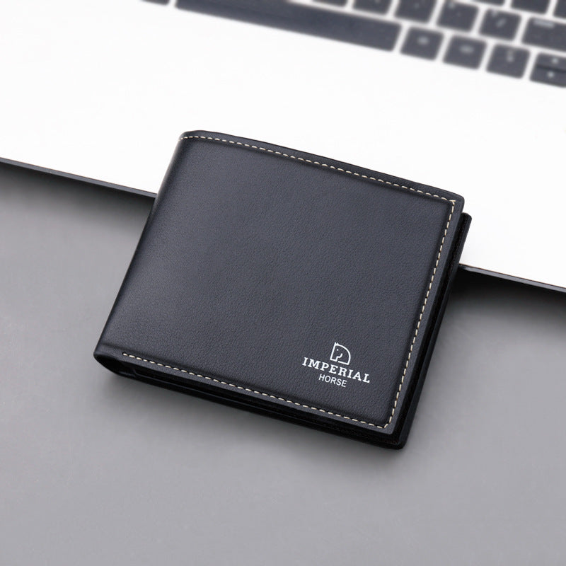 Men's Wallet Short College Student Wallet With Zipper Wallet Simple Niche Soft Leather Wallet eprolo