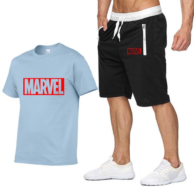 Cotton T Shirts+Shorts Men Sets Brand Clothing Two Pieces Tracksuit eprolo
