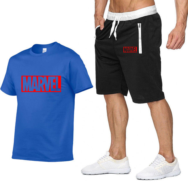 Cotton T Shirts+Shorts Men Sets Brand Clothing Two Pieces Tracksuit eprolo
