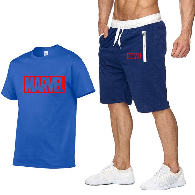 Cotton T Shirts+Shorts Men Sets Brand Clothing Two Pieces Tracksuit eprolo