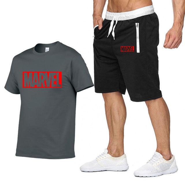 Cotton T Shirts+Shorts Men Sets Brand Clothing Two Pieces Tracksuit eprolo