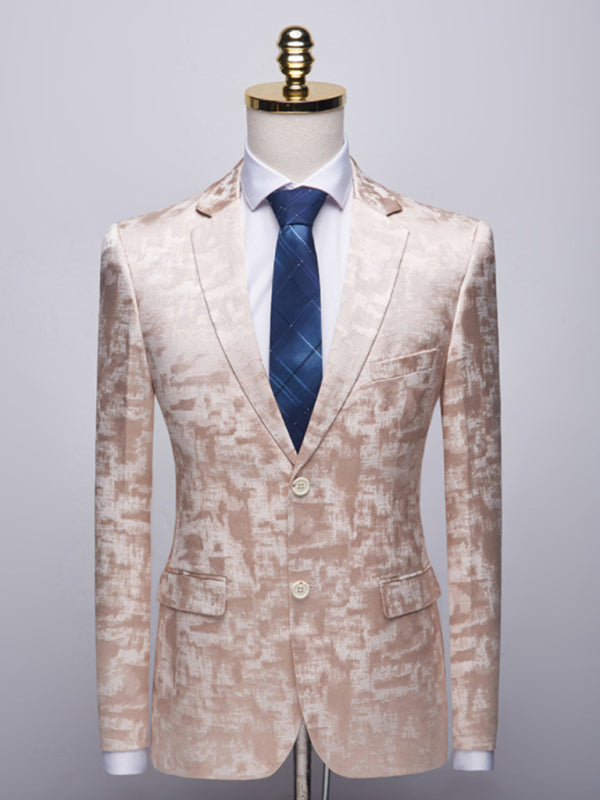 Men's Slim Fit Business Two Piece Suit kakaclo