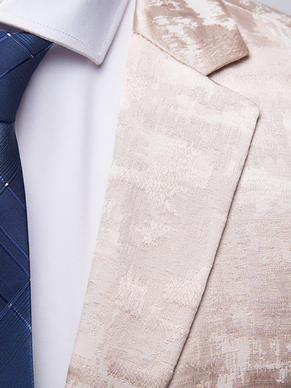 Men's Slim Fit Business Two Piece Suit kakaclo