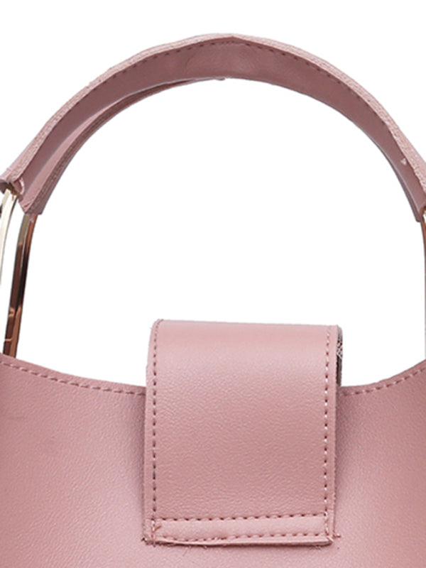Handbag Fashion One Shoulder Bucket Ladies Luggage Bag Three-Piece Set kakaclo