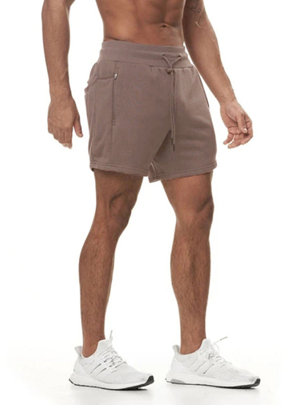 Sports Gym Shorts Men's Multi Pocket Hanging Towel Running Training Pants Cotton kakaclo