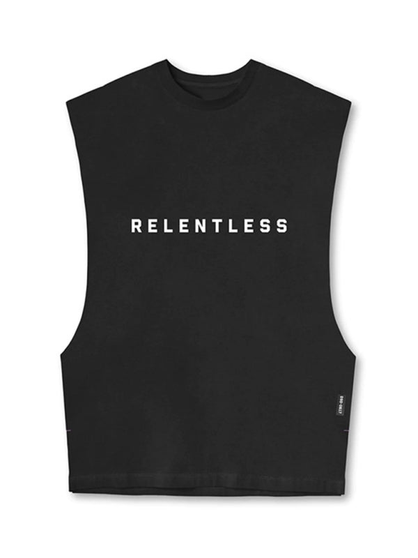 Men's Sports Loose Round Neck Quick Dry Sleeveless Vest kakaclo