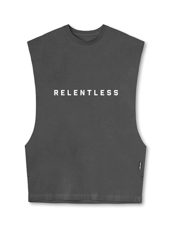 Men's Sports Loose Round Neck Quick Dry Sleeveless Vest kakaclo