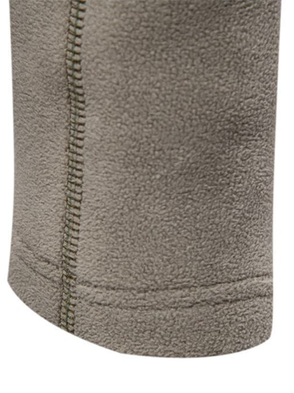 New men's polar fleece sweatshirt stand collar half zipper long sleeve sweatshirt kakaclo