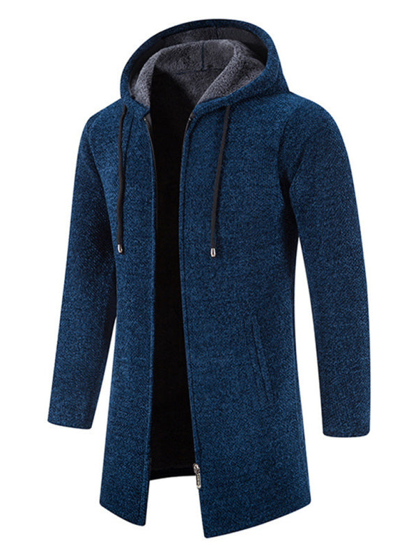 Men's casual zipper hooded cardigan kakaclo