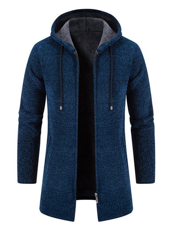 Men's casual zipper hooded cardigan kakaclo