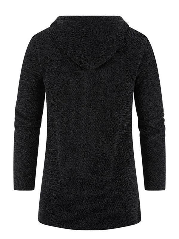 Men's casual zipper hooded cardigan kakaclo