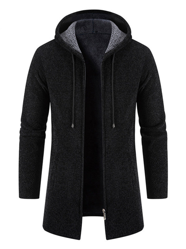 Men's casual zipper hooded cardigan kakaclo