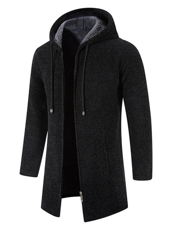 Men's casual zipper hooded cardigan kakaclo