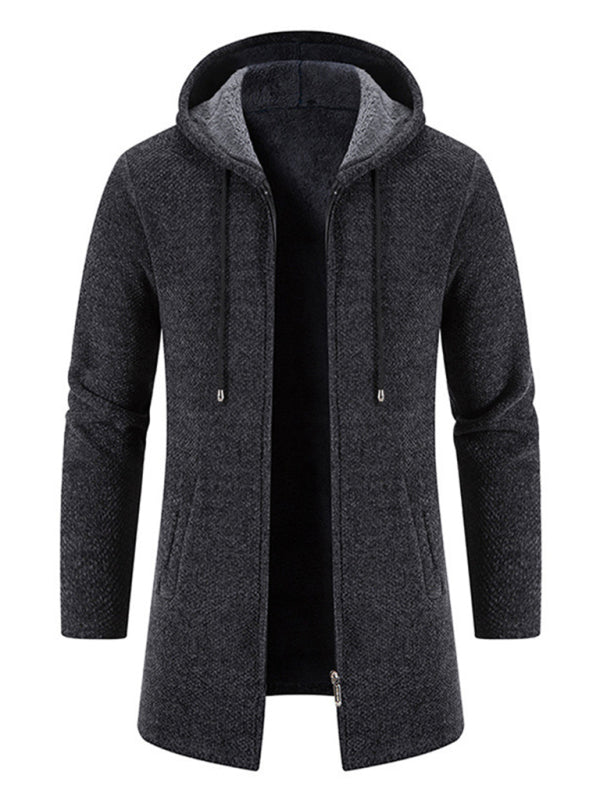 Men's casual zipper hooded cardigan kakaclo