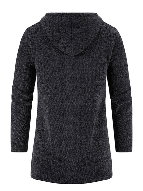 Men's casual zipper hooded cardigan kakaclo