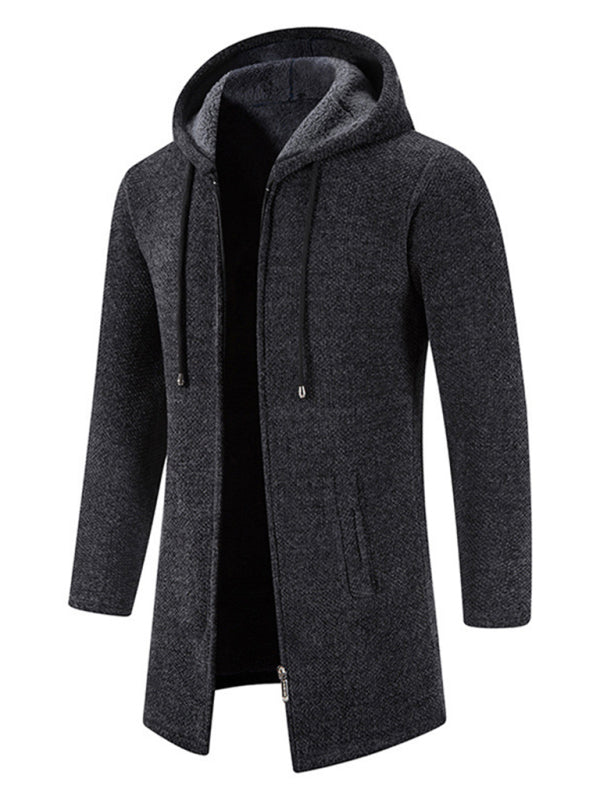 Men's casual zipper hooded cardigan kakaclo