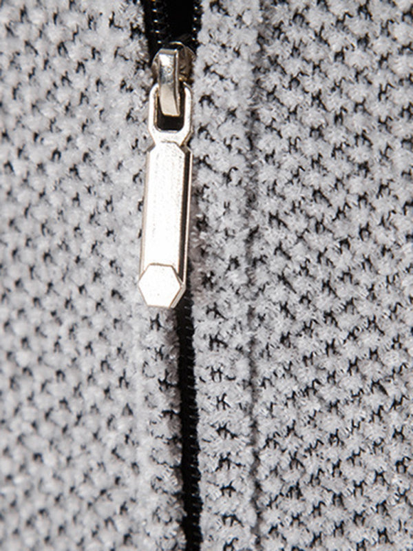 Men's casual zipper hooded cardigan kakaclo