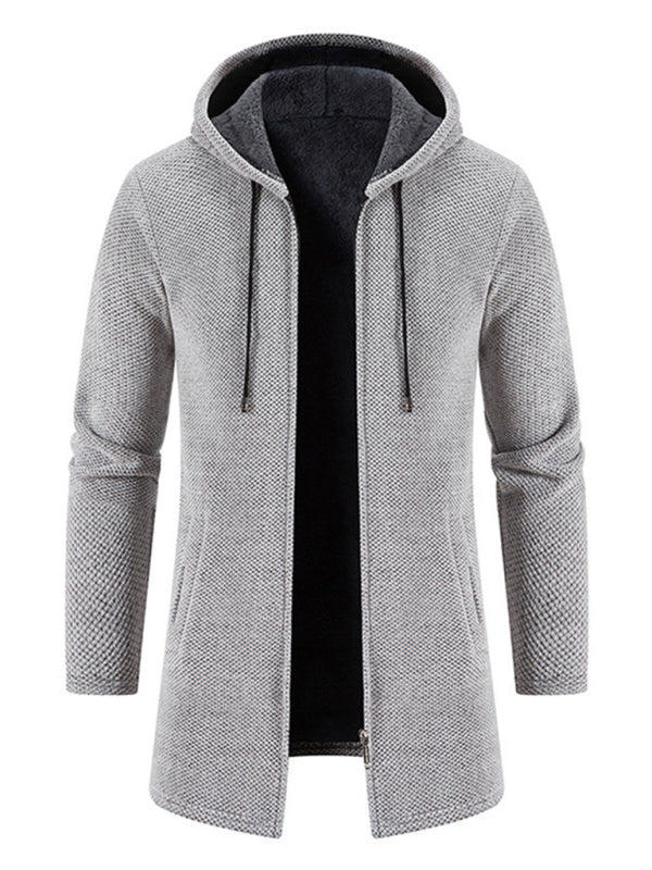 Men's casual zipper hooded cardigan kakaclo