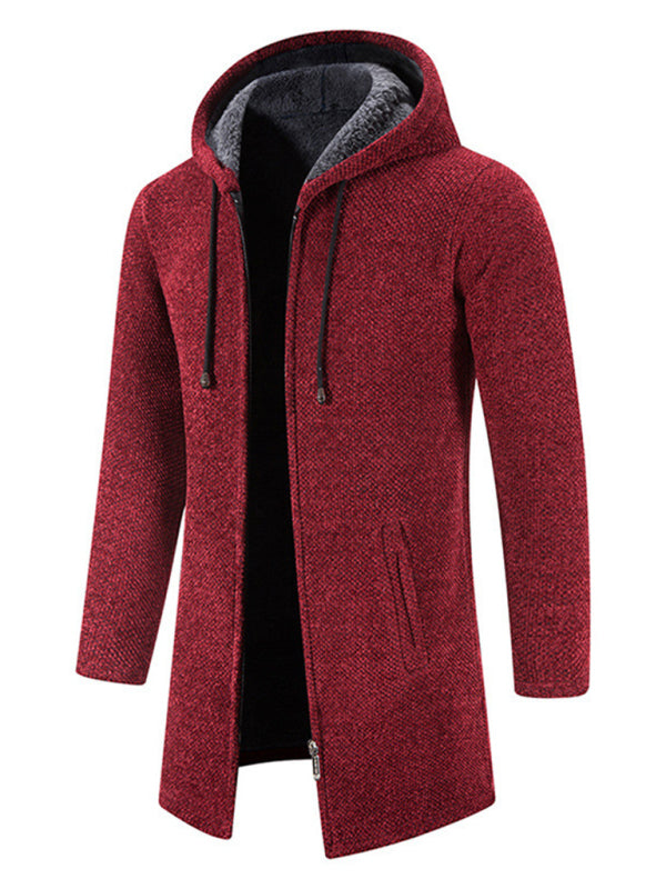 Men's casual zipper hooded cardigan kakaclo