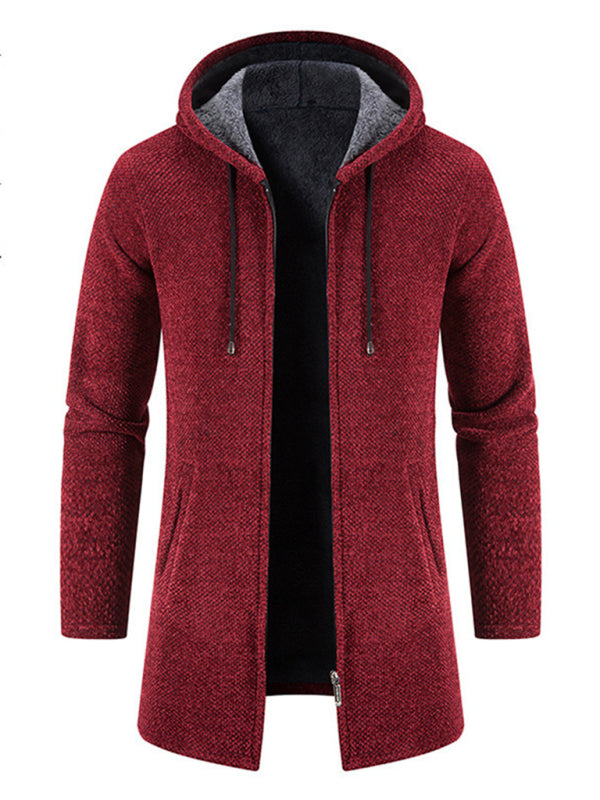 Men's casual zipper hooded cardigan kakaclo