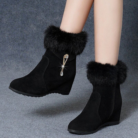 Height Increasing Insole Snow Boots For Women CJDropShiping