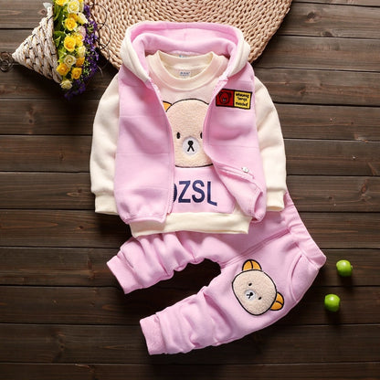 Fashion Baby Boys Clothes Autumn Winter Warm Baby Girl Clothes Kids Sport Suit Outfits Newborn Baby Clothes Infant Clothing Sets