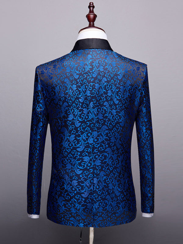 Men's Slim Fit Business Two Piece Suit kakaclo