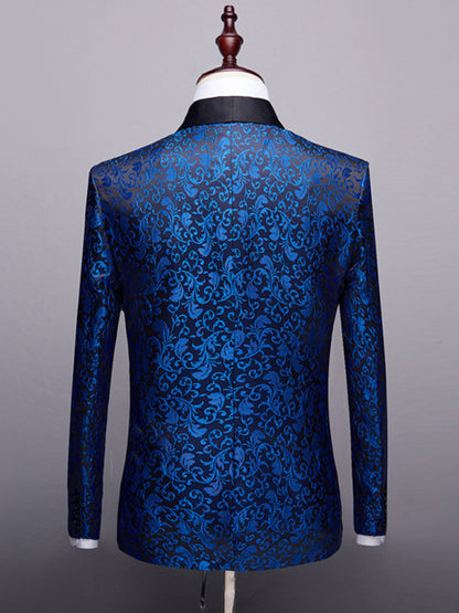 Men's Slim Fit Business Two Piece Suit kakaclo