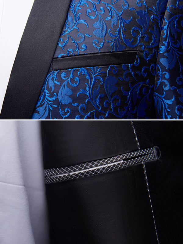 Men's Slim Fit Business Two Piece Suit kakaclo
