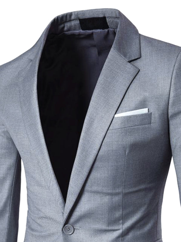 Men's Business Slim Suit Jacket Single Suit kakaclo