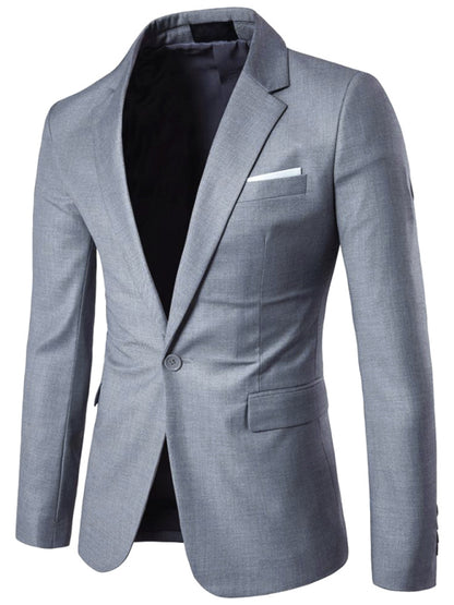 Men's Business Slim Suit Jacket Single Suit kakaclo