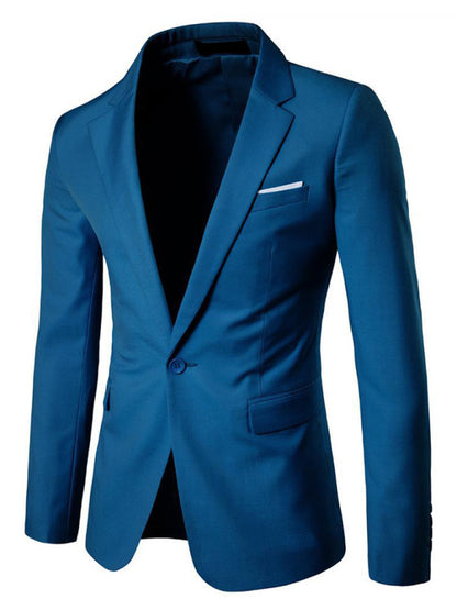 Men's Business Slim Suit Jacket Single Suit kakaclo
