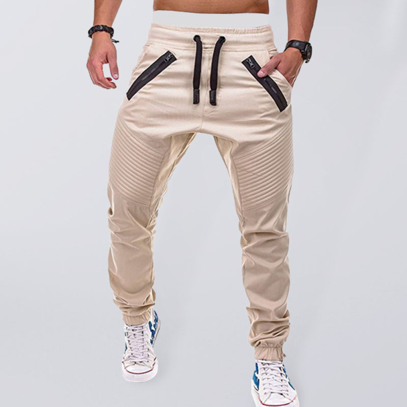 Men's Drawstring Waist Cargo Pants kakaclo