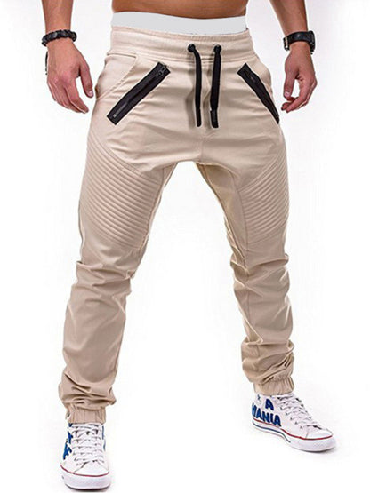 Men's Drawstring Waist Cargo Pants kakaclo