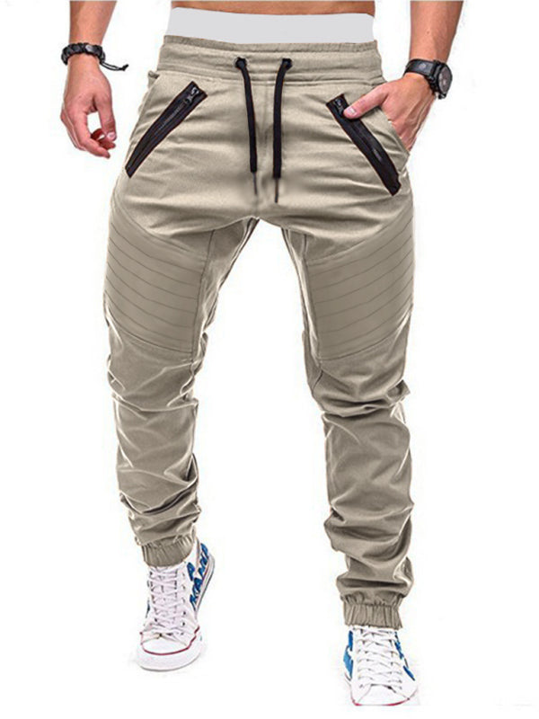 Men's Drawstring Waist Cargo Pants kakaclo