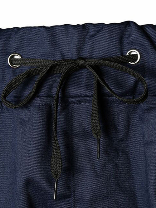 Men's Drawstring Waist Cargo Pants kakaclo