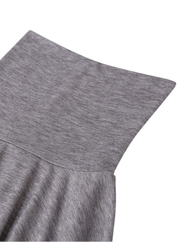Men's long-sleeved solid color turtleneck bottoming T-shirt top kakaclo