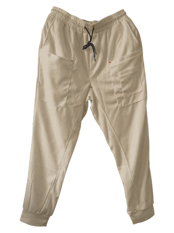 Men's new sports pants, loose legged, multi-pocket casual trousers kakaclo