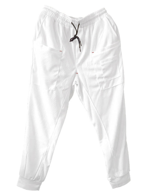 Men's new sports pants, loose legged, multi-pocket casual trousers kakaclo