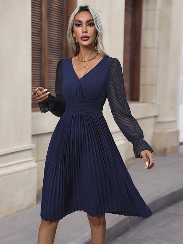 New fashion women's solid color dress kakaclo